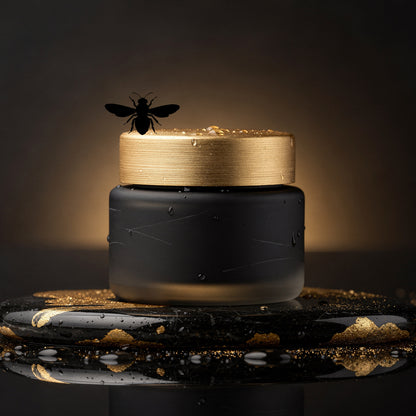 Tarro premium ÁUREA contorno de ojos negro y dorado