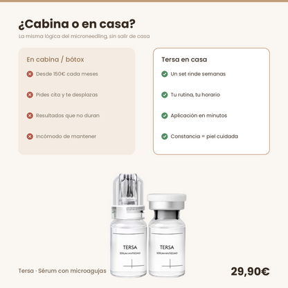 Comparativa cabina vs Tersa en casa · 29,90€