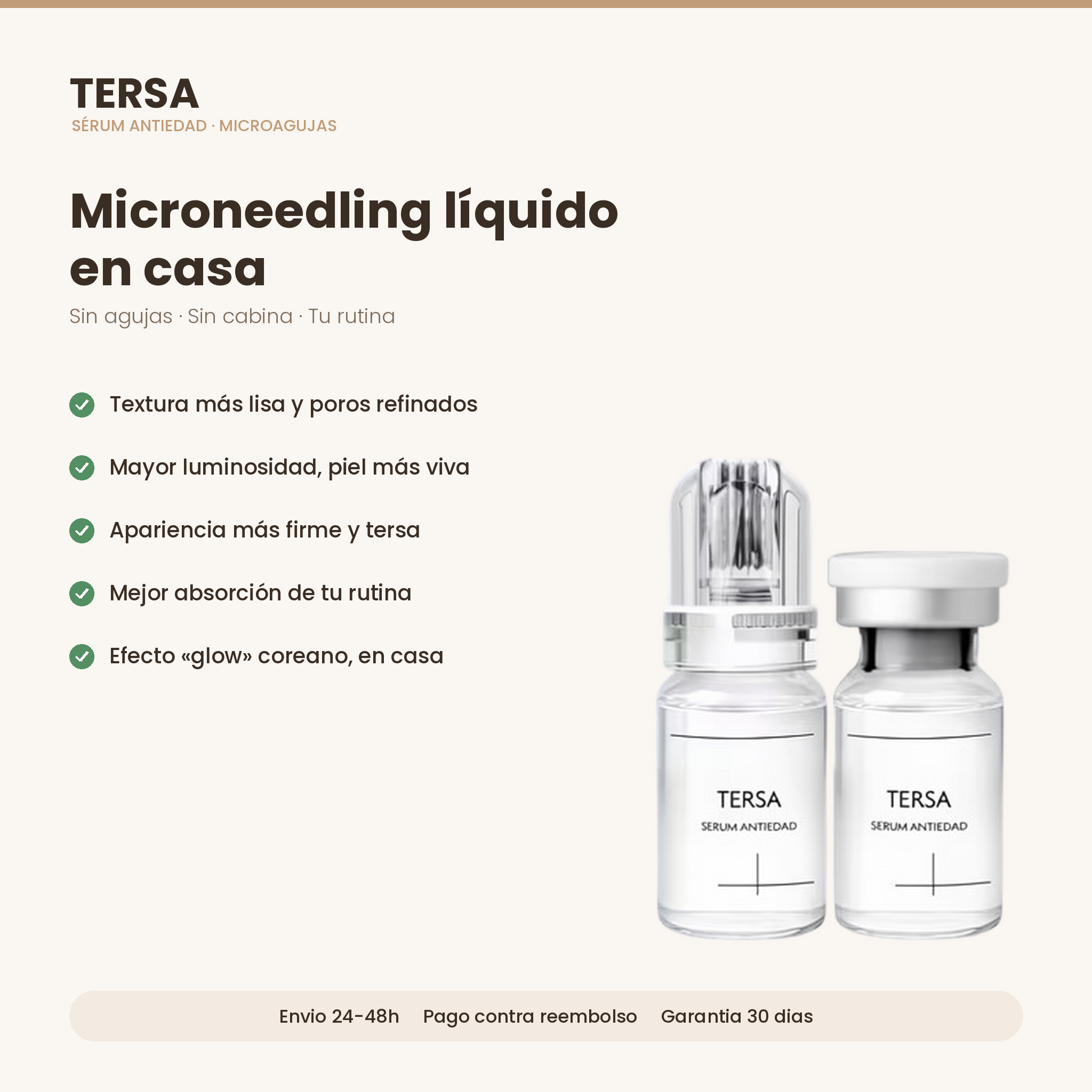 Beneficios del microneedling líquido Tersa