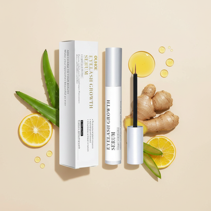 Fórmula natural del sérum de pestañas OUHOE biotina hialurónico vitamina C
