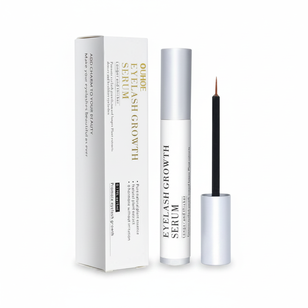 Packshot del sérum de pestañas OUHOE libre de hormonas 5 ml
